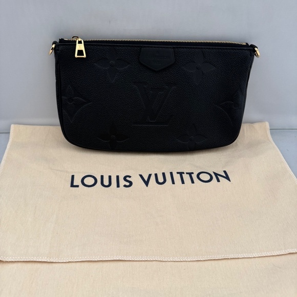 LOUIS VUITTON Empreinte Monogram Giant Multi Pochette Accessories Large … - Picture 3 of 10